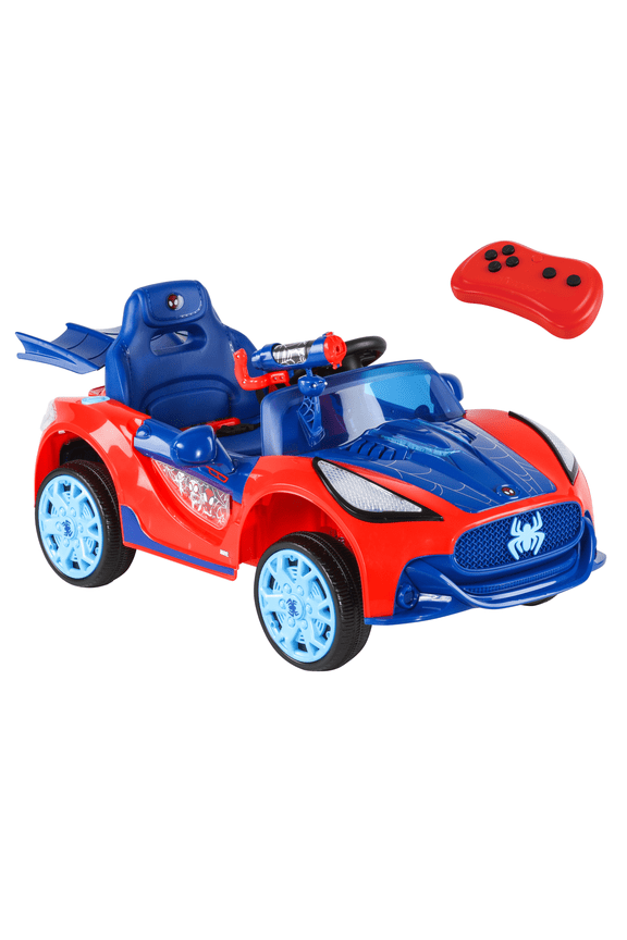 6V Spider-Man Super Car, Battery Powered Ride-on with Lights and Sounds, by Dynacraft