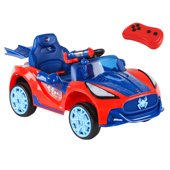 6V Spider-Man Super Car, Battery Powered Ride-on with Lights and Sounds, by Dynacraft