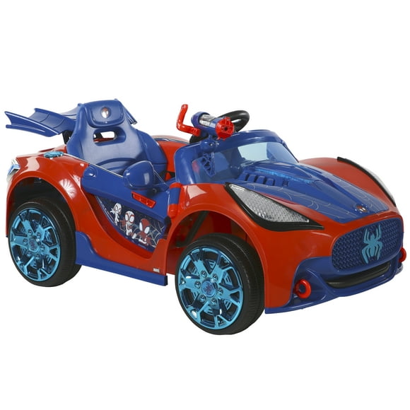 6V Spider-Man Super Car, Battery Powered Ride-on with Lights and Sounds, by Dynacraft