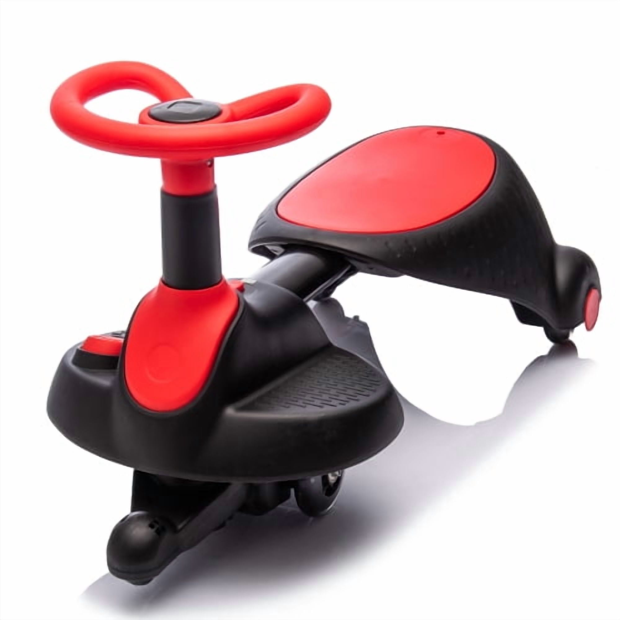 6V electric rocking car for kids, flashing and shock-absorbing PU ...