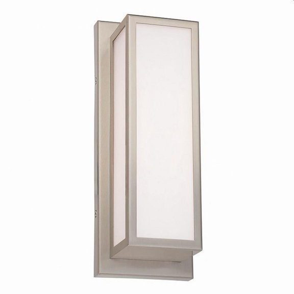 6W 1 Led Ada Bathroom Light in Contemporary Style 12 inches Wide By 4.5 inches High-Brushed Nickel Finish Bailey Street Home 218-Bel-3110548