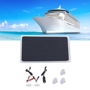 6W 12V Solar Panel Kit For Car, RV, Boat Mobile, USB Output, Waterproof, Includes Clips Suction Cups