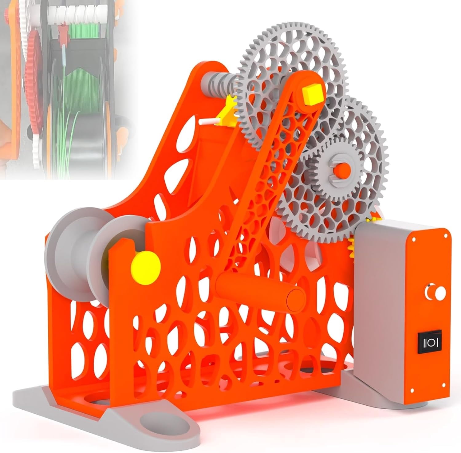 Wire Spool Routing 6W Electric Consumables Winder, 3D Electric Filament Spool Winder, 3 ...