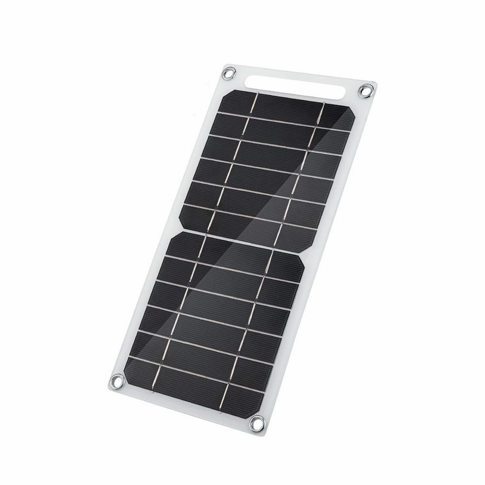 6W Solar Panel 5V Polysilicon USB Flexible Portable Power Bank Wireless