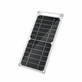 6W Solar Panel 5V Polysilicon USB Flexible Portable Power Bank Wireless