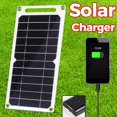 thumbnail image 1 of 6W Solar Panel USB Cell Outdoor Hike Battery Charger System Kit for Mobile Phone Power Bank Watch, 1 of 8