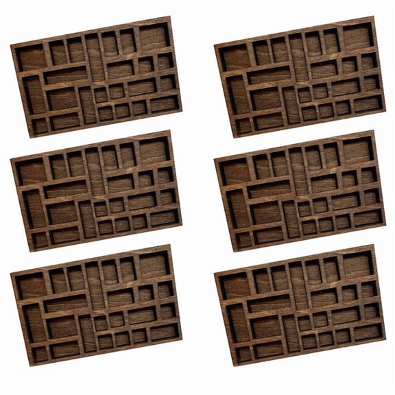 6X 1:12 Miniature Trinket Shelf Miniature Crystal Shelf Miniature Decor Printers Tray Miniature