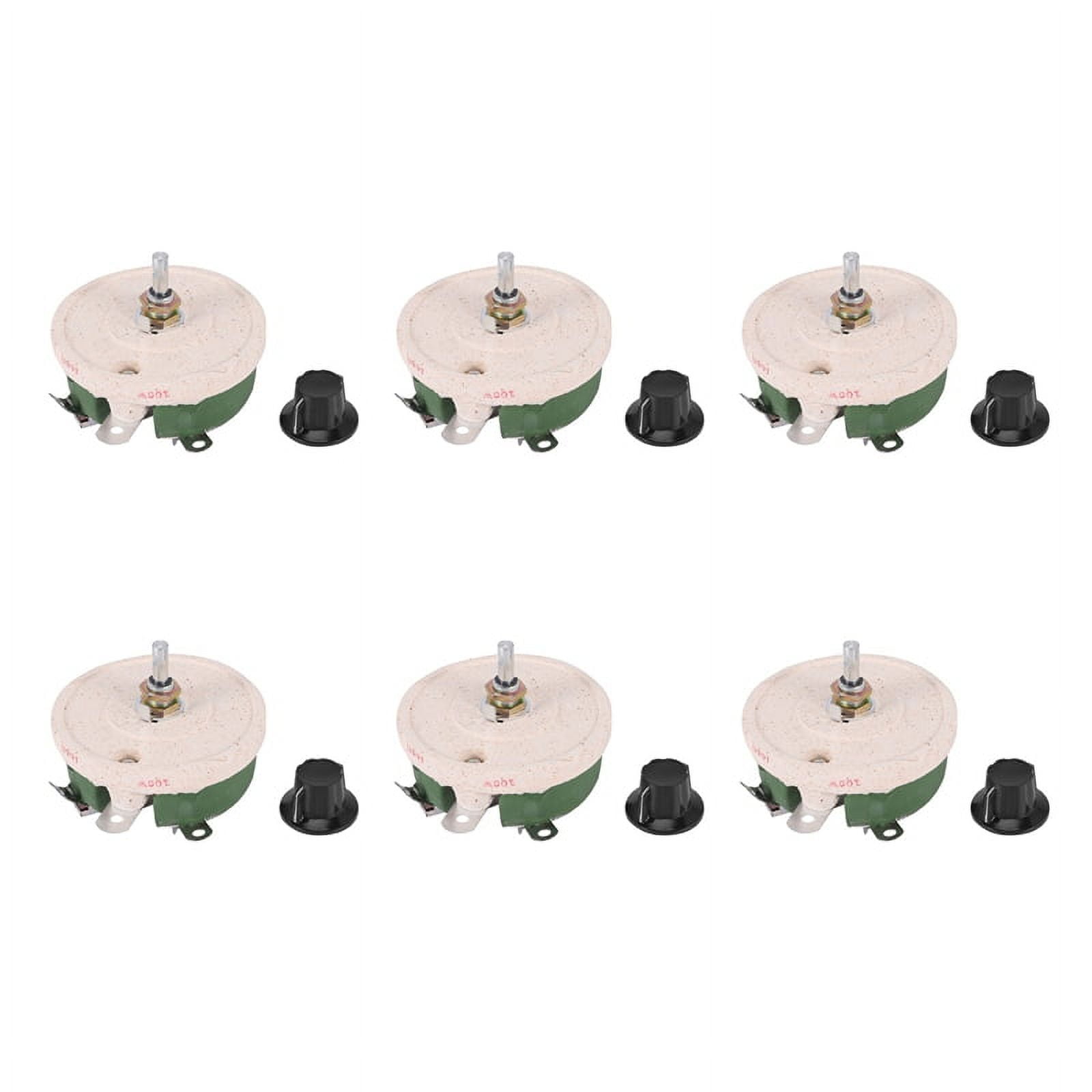 6X 100W 100 Ohm Ceramic Wirewound Potentiometer Rotary Resistor ...