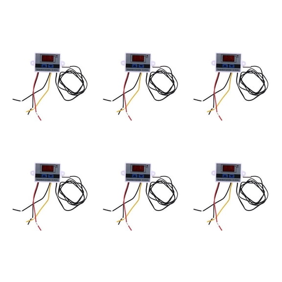 6X 10A AC110-220V Digital LED Temperature Controller XH-W3001 for Incubator Cooling Heating Switch Thermostat Sensor