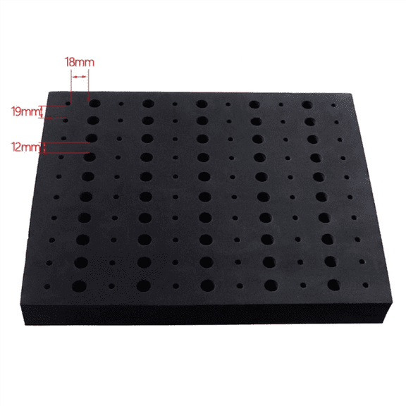 6X 110 Holes Router Bit Tray Storage Holder for 1/4Inch 1/2Inch Shank Milling Cutters Bits Organizer