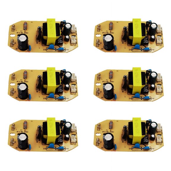 6X 12V 34V 35W Universal Humidifier Board Replacement Component Atomization Circuit Plate Module Control Power Supply,6 x Humidifier Board,Yellow