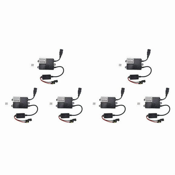 6X 12V Slim 100W Hid Ballast Replacement Xenon Light Ballast Quick Start Ultrathin,6 * ballast 6 * box,black