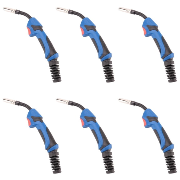 6X 15AK Torch Body 180A MIG Torch European Style Welding Tool Professional MB 15AK Welding Torch Head,6 x 15AK torch head,Blue & black