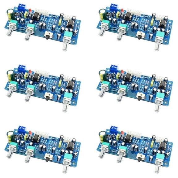 6X 2.1 Channel Subwoofer Preamp Board Amplifier Board Low Pass Filter Preamplifier(Finished Product)
