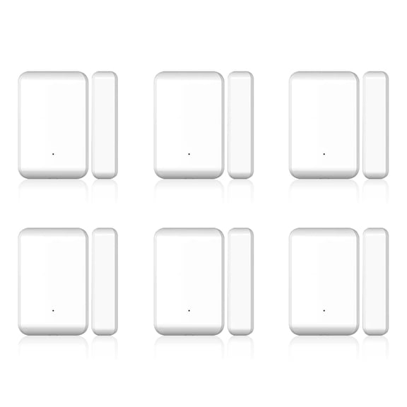 6X 2.4GHz Wireless TTLOCK Door Sensor Door Contact Detection  Open Close Status Works with TTLOCK App Smart Locks