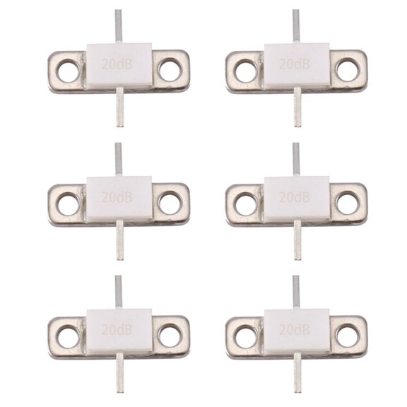 6X 20DB 100Watts ATTENUATORS FLANGED 100Watt 20Db RFP 100W 20DB 100WATTS DC-3.0 Ghz 50Ohms LOW VSWR High Power