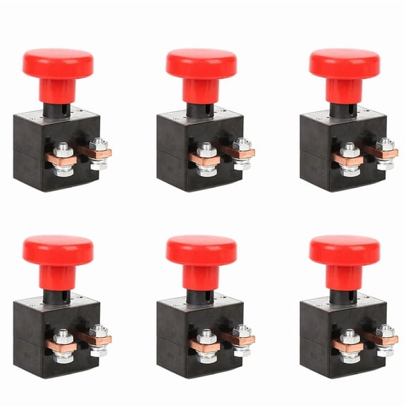 6X 250A Type Emergency Disconnect Switch Stop Switch Button Emergency Switch for Forklift Pallet Truck Golf Cart