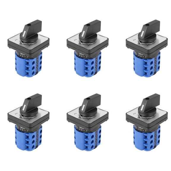 6X 3 Positions On--on Changeover Control Rotary Cam Switch 20A