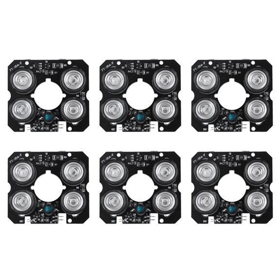 6X 4 Array IR Led Spot Light Infrared 4x IR LED Board for CCTV Cameras Night Vision (52mm Diameter)