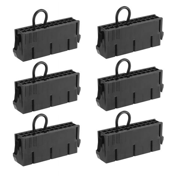 6X 4-Pin ATX Power Supply Jumper Bridge Tool PSU Test Without Being Plugged Into the Motherboard,6 connector,Black