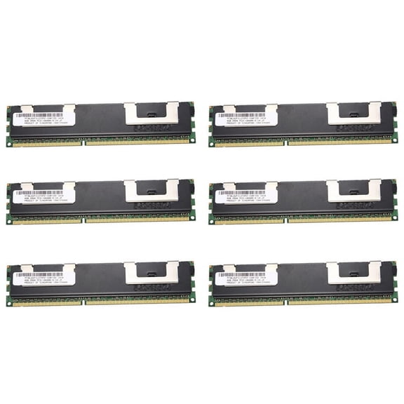6X 4GB DDR3 Memory RAM PC3-10600R 1333MHz 2Rx4 1.5V ECC 240-Pin Server RAM MT36JSZF512772PZ