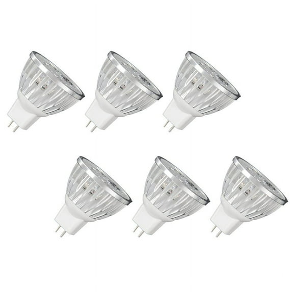 6X 4W Dimmable MR16 LED Bulb/3200K Warm White LED Spotlight/50 Watt Equivalent Bi Pin GU5.3 Base/330 Lumen 60 Degree