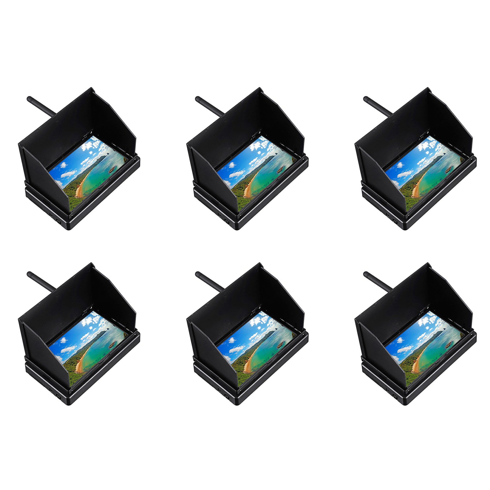 QWinOut 5.8G 48CH 4.3 Inch LCD 480x22 Pixels 16:9 NTSC/PAL FPV Reciever Monitor Auto Search With OSD Build-in Battery