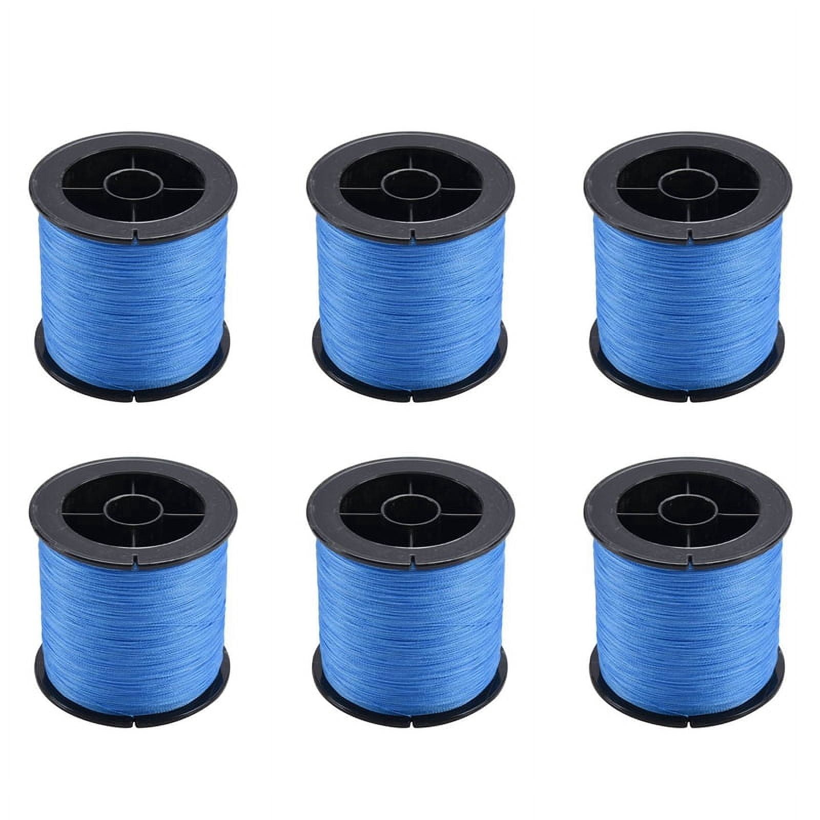 6X 500 M 30 LB 0.26mm Fishing Line Strength PE Braided 4 Strands Blue