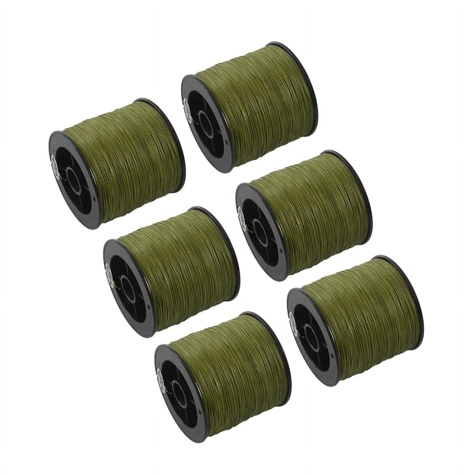 6X, 500 M 30 LB 0.26mm Fishing Line Strength PE Braided 4 Strands Green