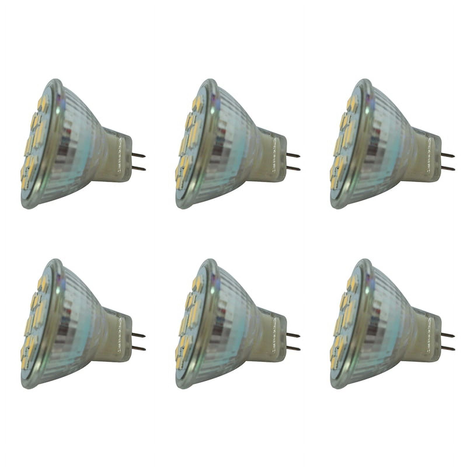 6X 6W GU4(MR11) LED Spotlight MR11 12 SMD 5730 570 DC 12V, Warm White 