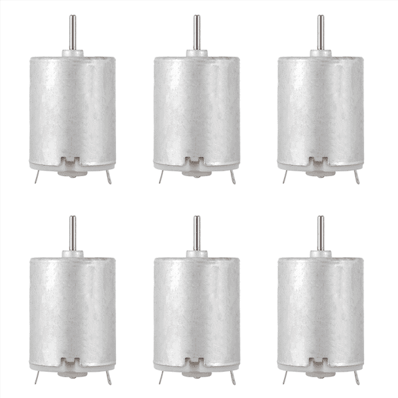 6X 8000RPM 9V 68MA High Torque Magnetic Cylindrical Mini DC Motor Silver