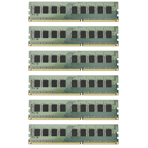 6X 8GB Memory RAM 2RX8 1.35V DDR3 PC3L-12800E 1600MHz 240 Pin ECC Unbuffered RAM for Server Workstation