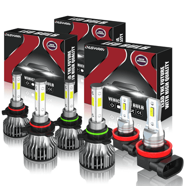6X 9005 9006 H11 LED Headlight High Low Fog Light 6000K For Toyota Corolla 2009 2010 2011 2012 2013