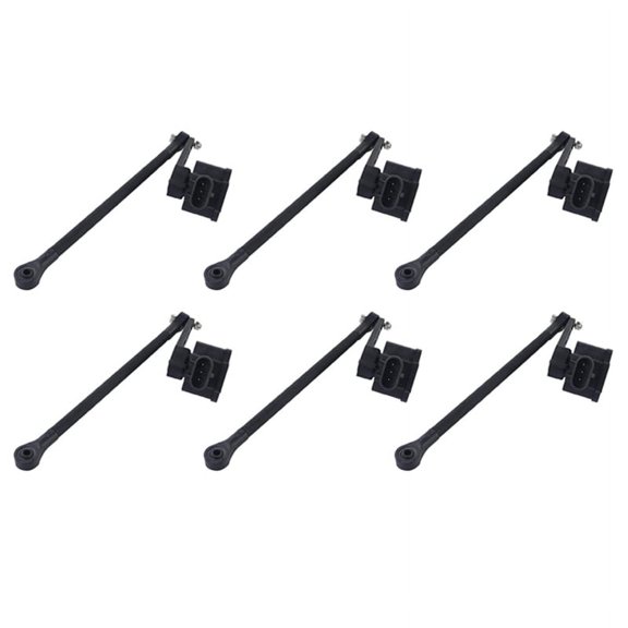 6X AA-ROT-120 AAROT120 Air Suspension Ride Height Leveling Level Control Sensor Part for - 13022120129,6 x Height Sensor,Black