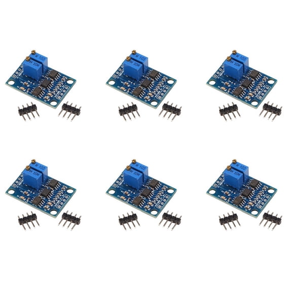 6X AD620 Microvolt MV Voltage Amplifier Signal Booster 3-12V DC Instrumentation Modu Board