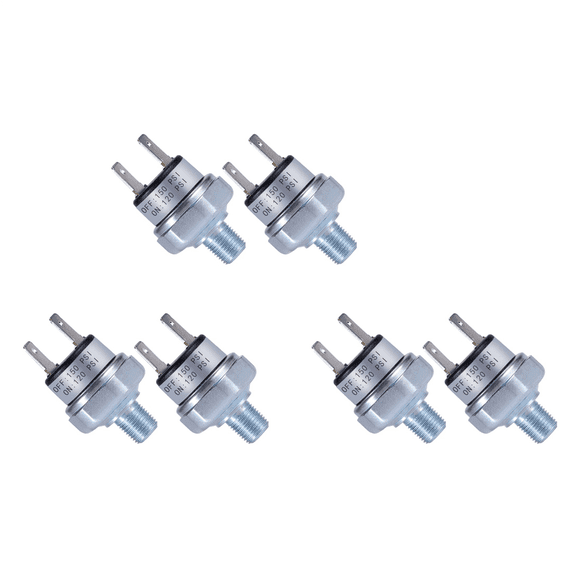 6X Air Pressure Switch 120-150 PSI 1/8in-27 NPT DC24V 12V Compressor