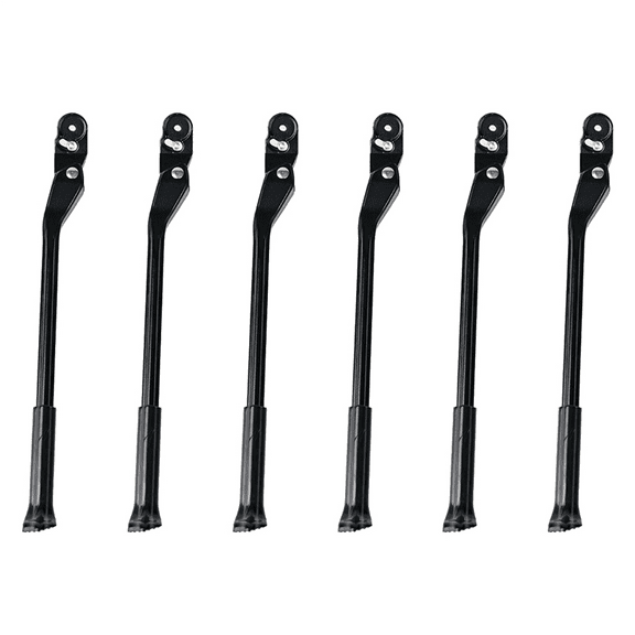 6X Aluminum Alloy Quick Release Road Bicycle Side Kickstand Bicycle Accessories Mountain Bike Support Kick Stand,6 x Foot support,Black