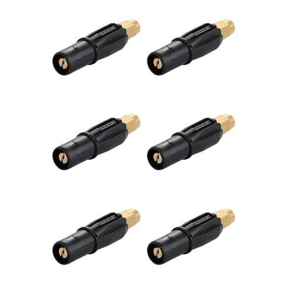 6X Brass Fan-Shaped Snow Foam Nozzle Self-Priming Nozzle for High Pressure Washer Generator Car Cleaning Accessory G1/4