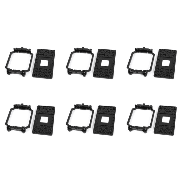 6X CPU Fan Base Black Plastic for AMD AM2 AM3 Socket