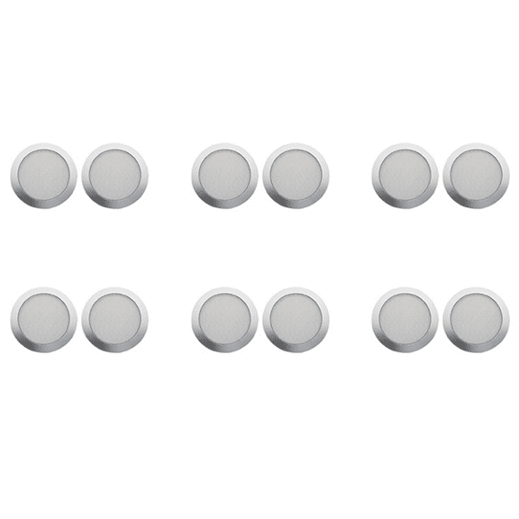 6X Ceiling Speaker Grille, 4-Inch Ceiling Embedded Audio Speaker Grille(Silver)