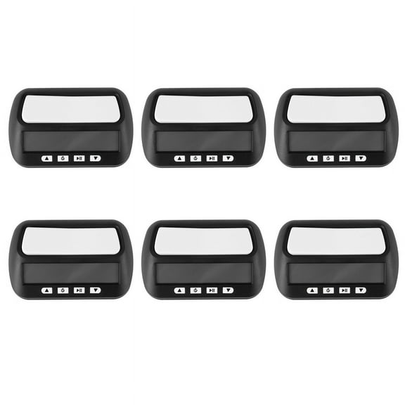 6X Chess Clock, Digital Chess & Game , Multipurpose Portable Professional Clock Black