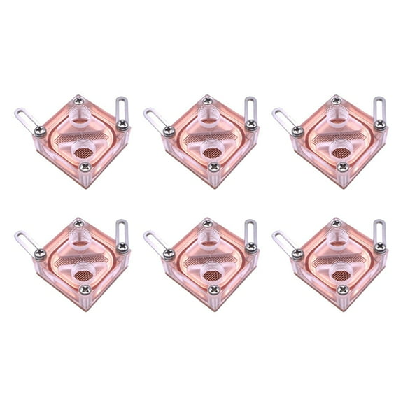 6X Chipset Waterblock Computer Water Cooling Acrylic Transparent General Northbridge Block for Computer CPU Block