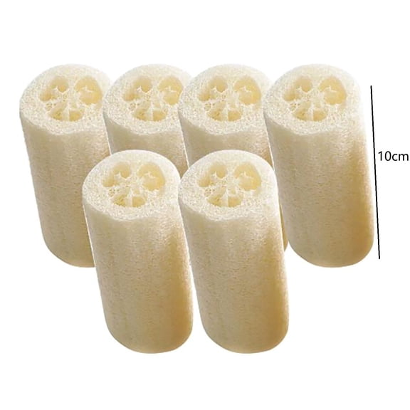 6X Clean Dish Cloths Clearance! 6 Pack Natural Loofah Sponges Luffa Shower Sponge Exfoliating Scrubber for Men Women Adults Spa Beauty Bathing Daily