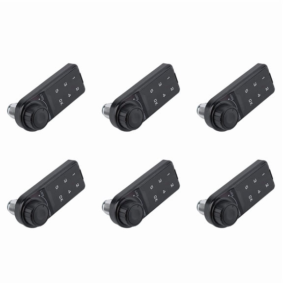 6X Combination Lock, Door Access Digital Electronic Security Cabinet Coded Locker Contact Keypad Password B