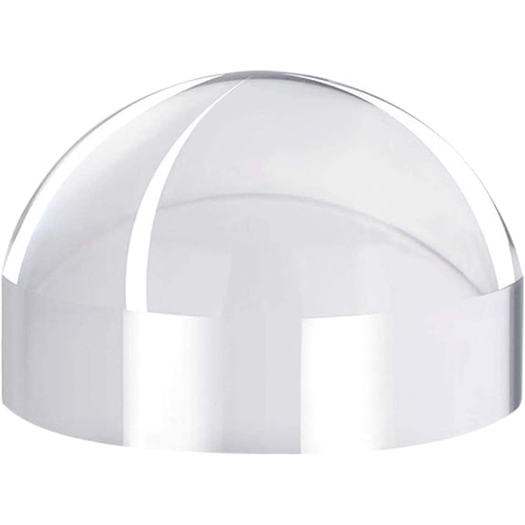 6X Crystal Dome Magnifying Glass Acrylic Optical Magnifier, 80MM Desk Reading Loupe Paperweight Half Ball Lens Magnifier for Reading Newspaper Stamps Maps