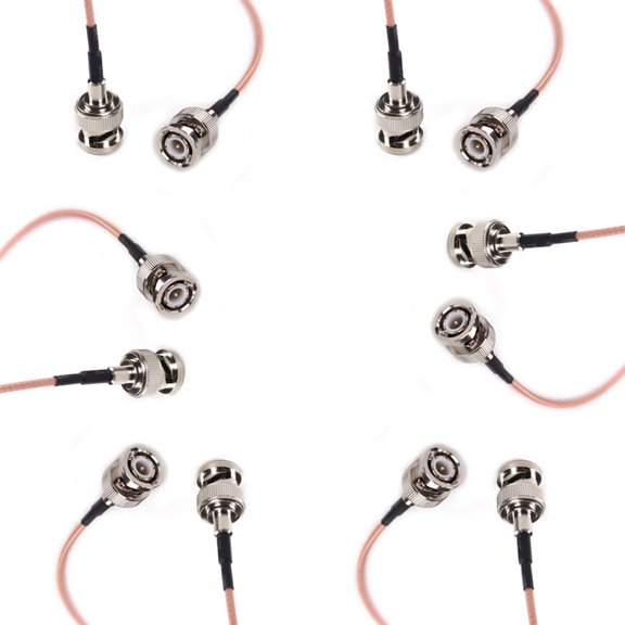 6X Custom Length Cables- LanParte HD-SDI HD SDI Video Cable Male HD SDI Extension Cable 60cm for BMPC Hyperdeck,6 x Extension Cable
