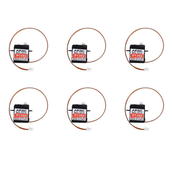 6X -D1302 Mini 1.7G Large Torque Mini Digital Servo JST Connector for RC Model Drone Airplane Helicopter