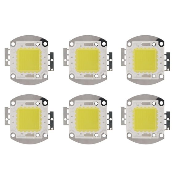 6X DC 32 - 34V 100W 7500 6500K High Power the LED Power Indicator Light Chip - White