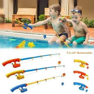 Magnetic Fishing Game Toys Set with Fish Rod Wooden Magnetic