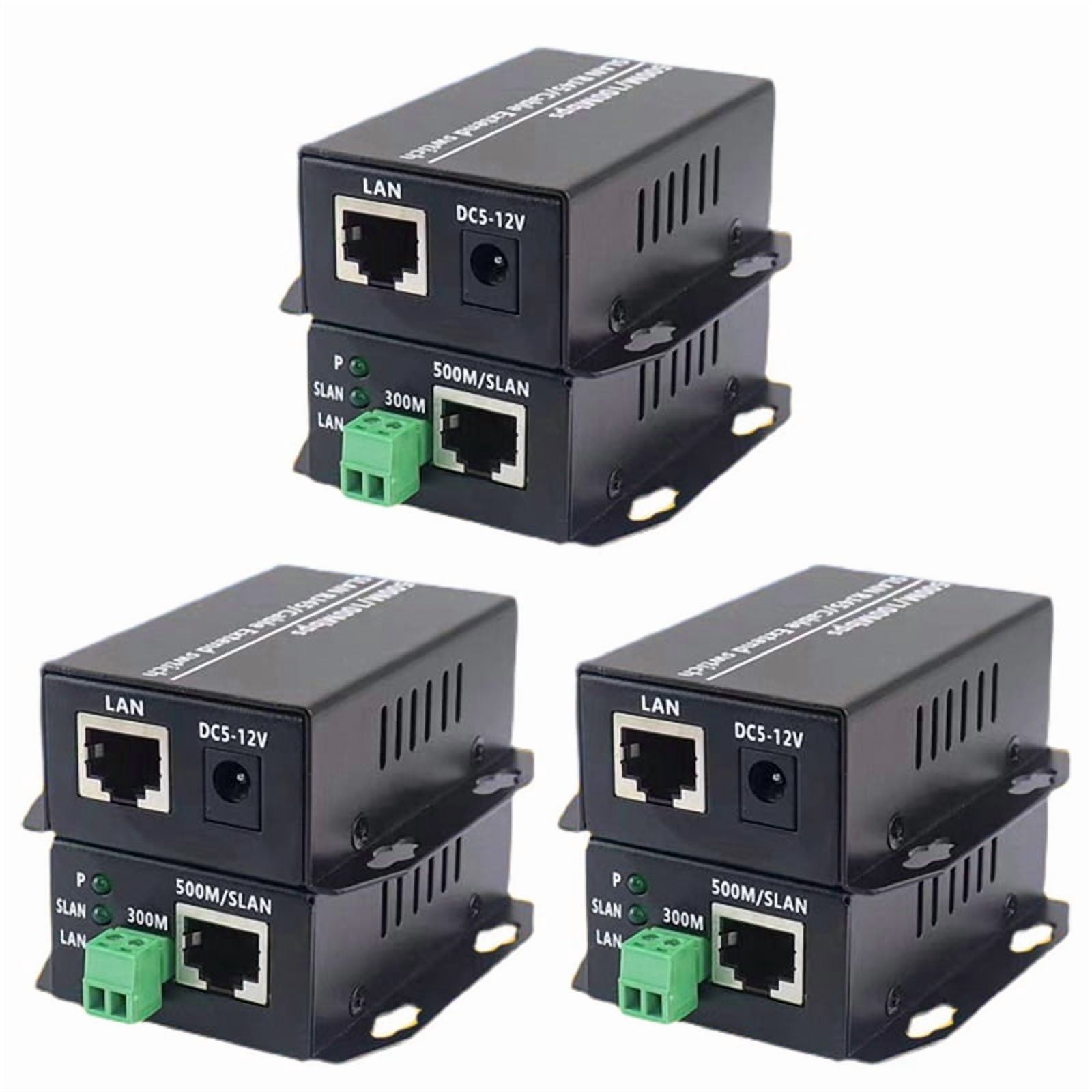 Lan Rack Extender 6X Ethernet over Twisted Pair Converter -Ethernet Extender over Twisted ...
